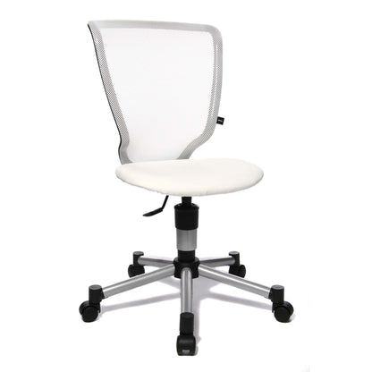 TOPSTAR Kinderdrehstuhl Titan® Junior Rolle hart gebremst (für Teppichboden) Stahl, lackiert weiß