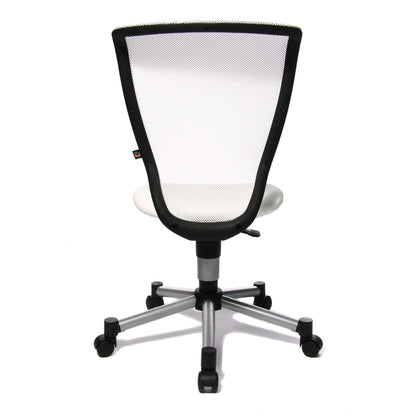 TOPSTAR Kinderdrehstuhl Titan® Junior Rolle hart gebremst (für Teppichboden) Stahl, lackiert weiß