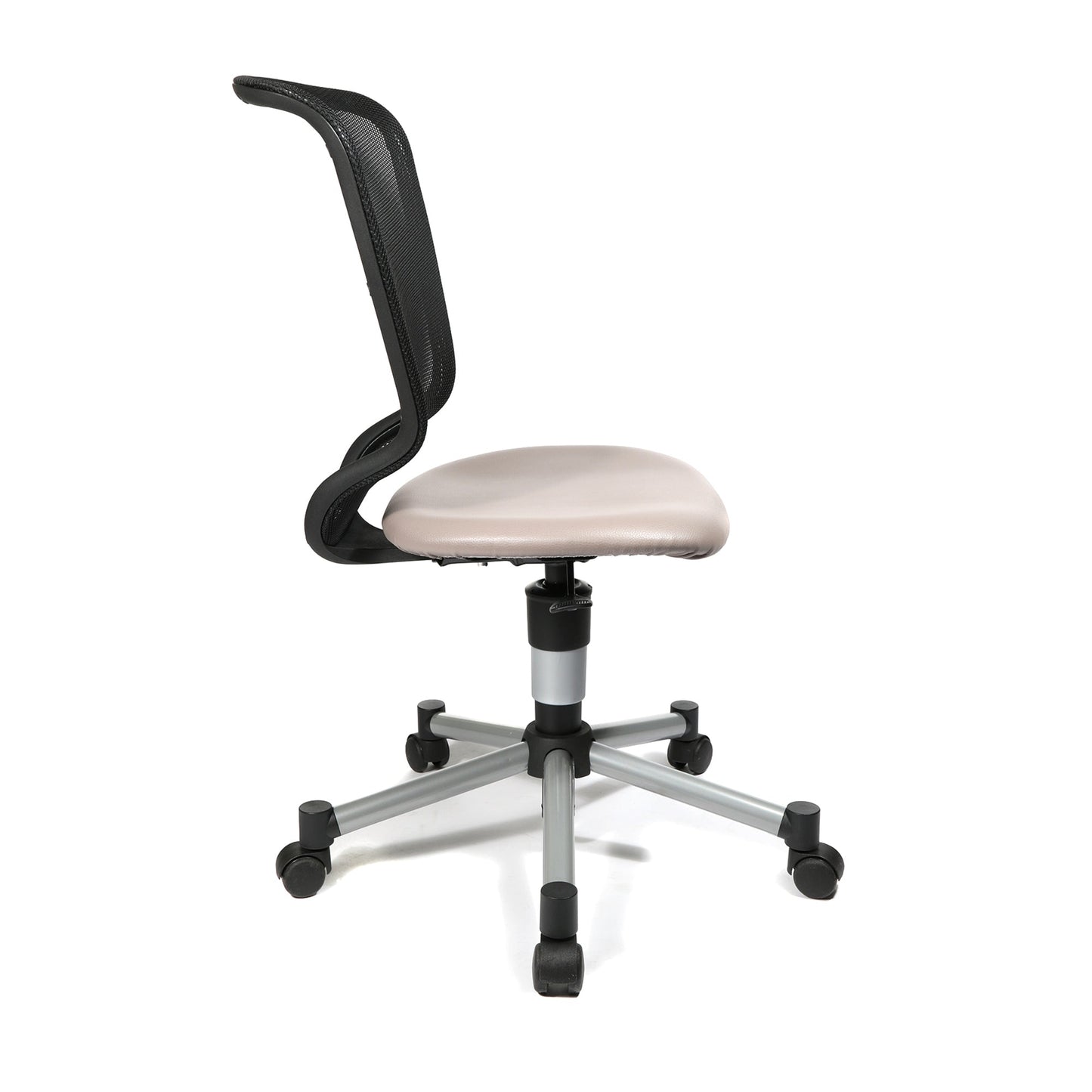 TOPSTAR Kinderdrehstuhl Titan® Junior Rolle hart gebremst (für Teppichboden) Stahl, lackiert grau