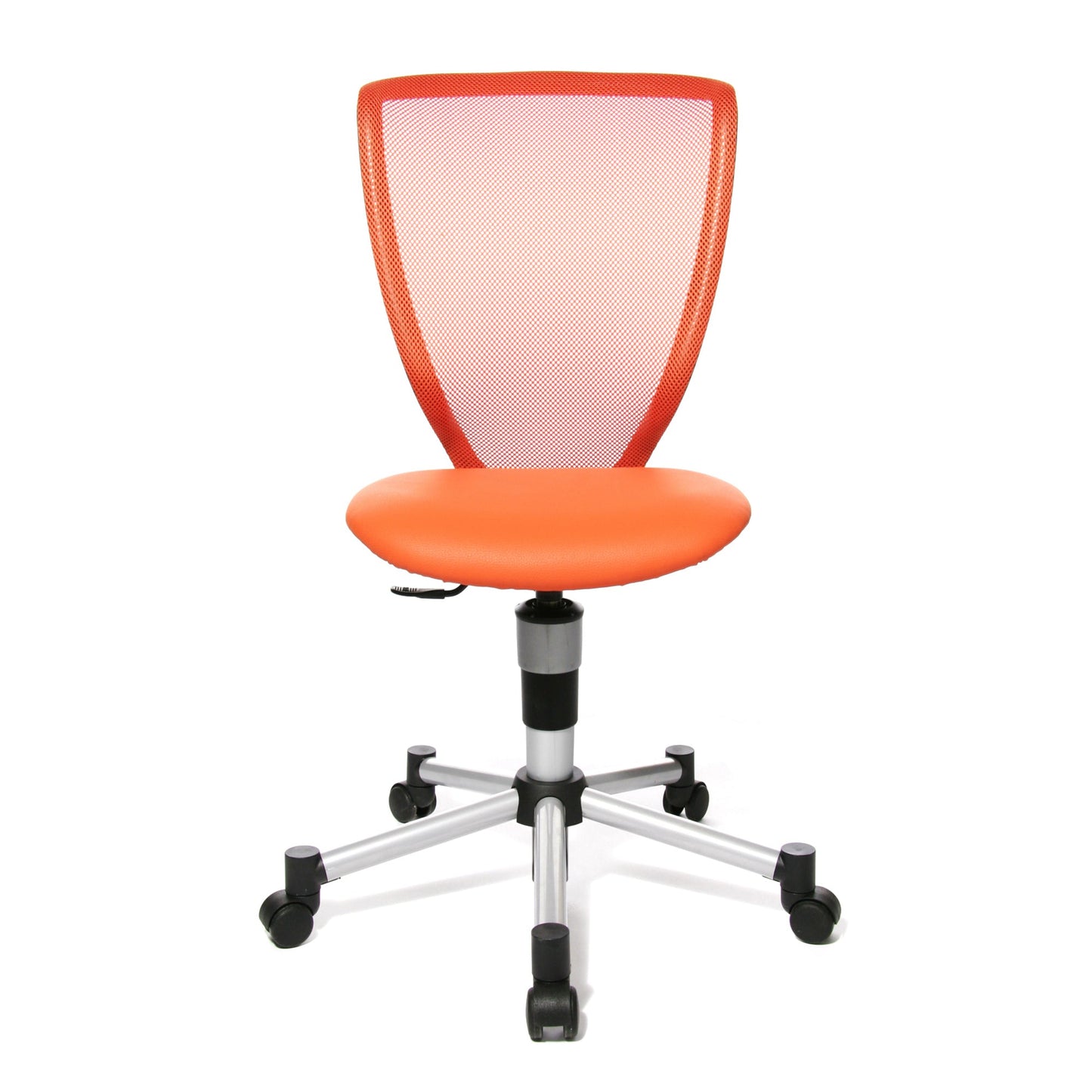 TOPSTAR Kinderdrehstuhl Titan® Junior Rolle hart gebremst (für Teppichboden) Stahl, lackiert orange