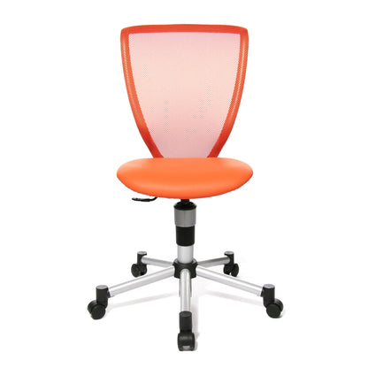 TOPSTAR Kinderdrehstuhl Titan® Junior Rolle hart gebremst (für Teppichboden) Stahl, lackiert orange