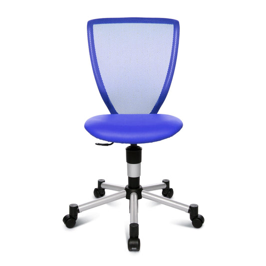 TOPSTAR Kinderdrehstuhl Titan® Junior Rolle hart gebremst (für Teppichboden) Stahl, lackiert blau