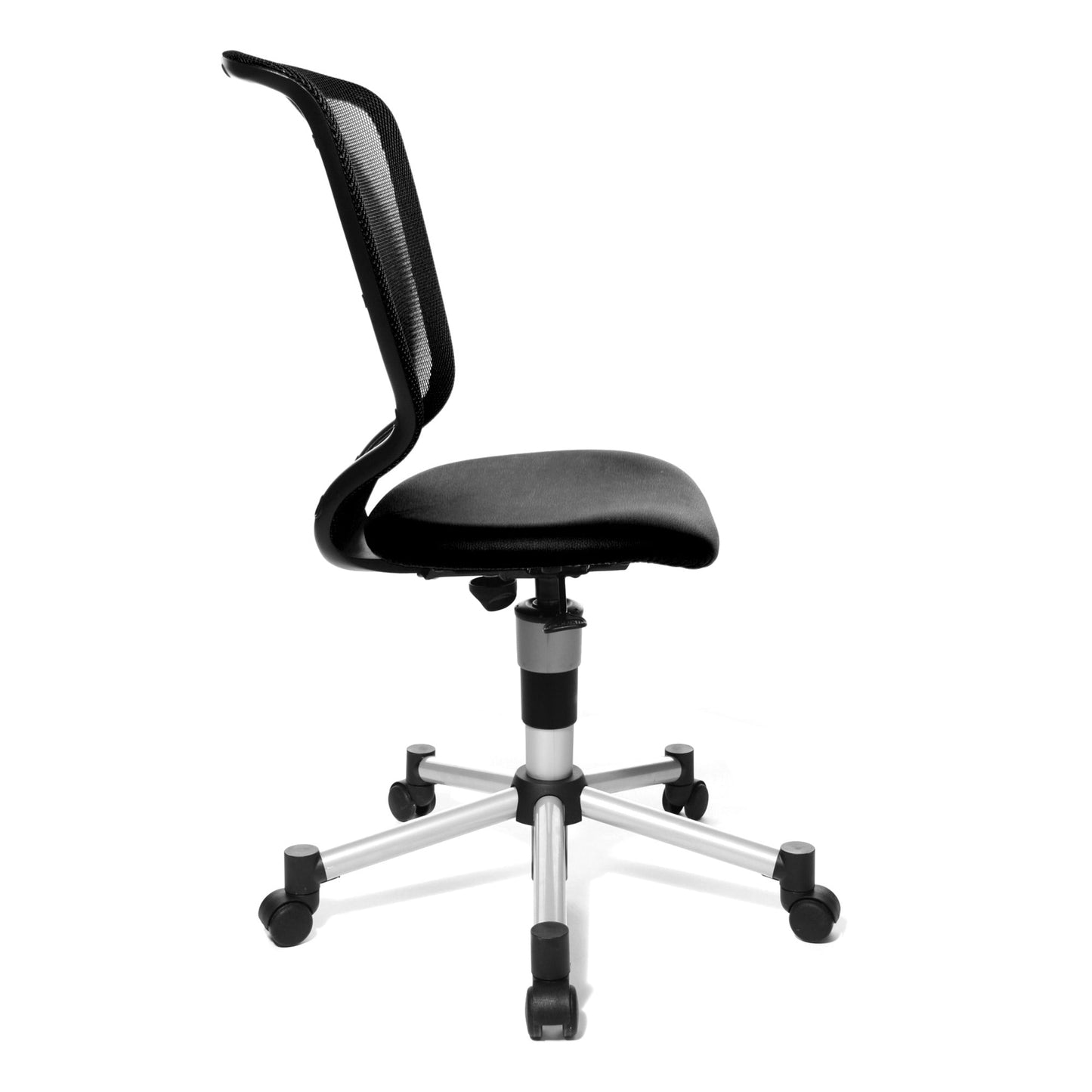 TOPSTAR Kinderdrehstuhl Titan® Junior Rolle hart gebremst (für Teppichboden) Stahl, lackiert schwarz