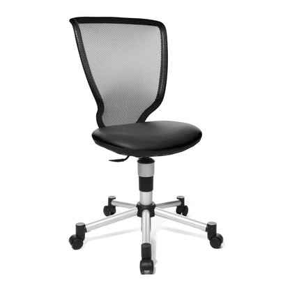 TOPSTAR Kinderdrehstuhl Titan® Junior Rolle hart gebremst (für Teppichboden) Stahl, lackiert schwarz