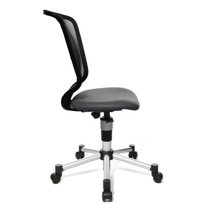TOPSTAR Kinderdrehstuhl Titan® Junior Rolle hart gebremst (für Teppichboden) Stahl, lackiert anthrazit