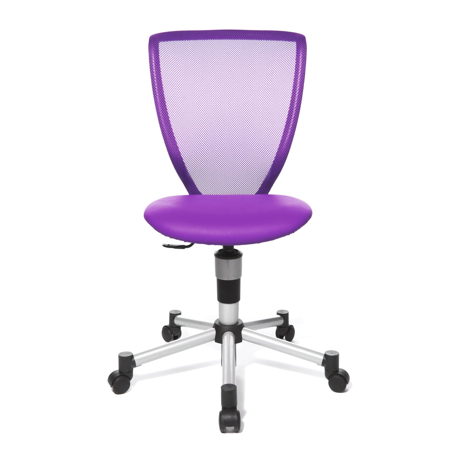 TOPSTAR Kinderdrehstuhl Titan® Junior Rolle hart gebremst (für Teppichboden) Stahl, lackiert lila