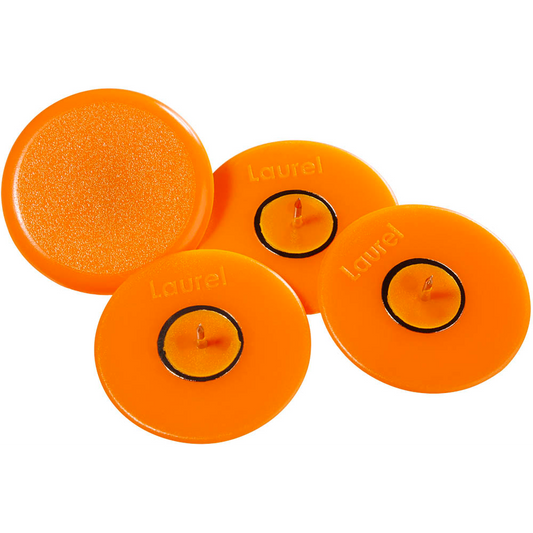 Laurel Reißnägel, 4 St. Farbe orange 30 mm Durchmesser
