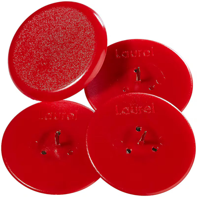 Laurel Reißnägel, 4 St. Farbe rot 30 mm Durchmesser
