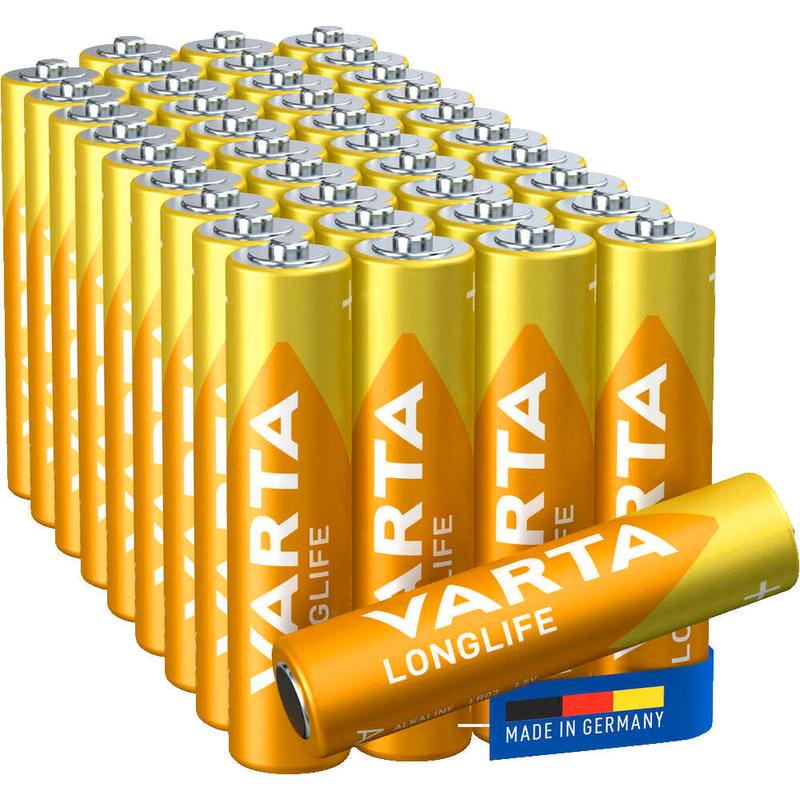 Varta Batterie Longlife AAA/Micro LR03 Alkaline 1,5V 40 St./Pack.