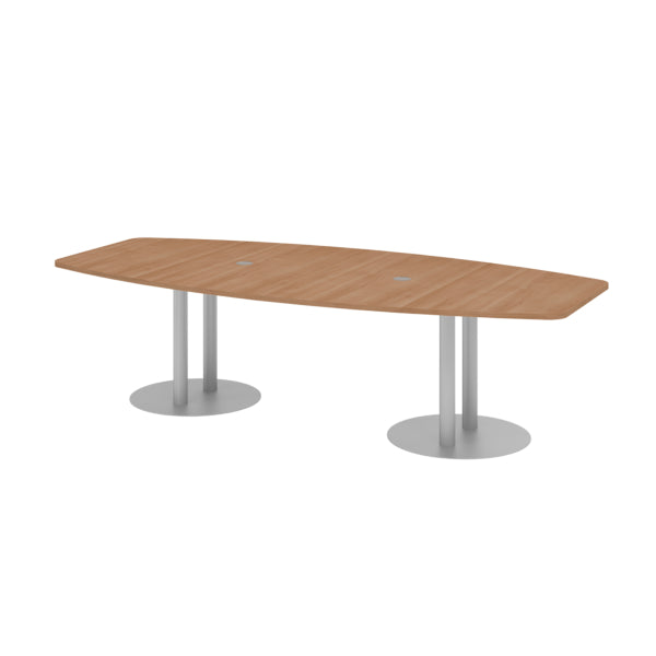 Hammerbacher Konferenztisch KT28S 2.800 x 755 x 1.300 mm (B x H) Spanplatte Farbe der Tischplatte: nussbaum