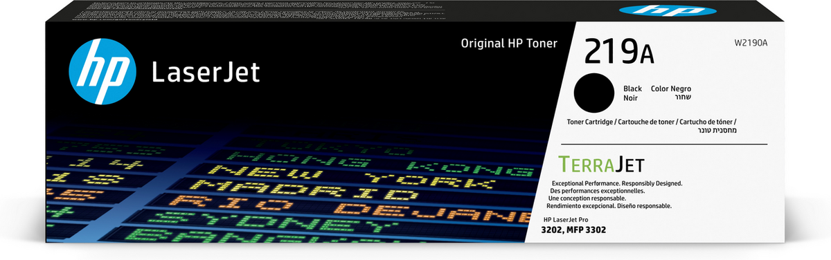 HP Toner 219A / W2190A Schwarz, Seitenleistung: ca. 1300 Seiten